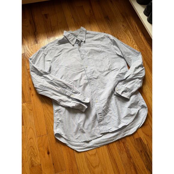 Gitman Bros. Vintage USA Men’s Light Blue Oxford L - Picture 1 of 4